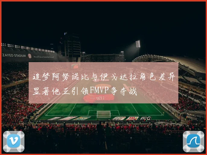 追梦阿努诺比与伊戈达拉角色差异显著他正引领FMVP争夺战
